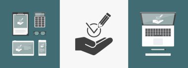 Mark seçeneği - Minimal modern simgesi