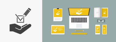 Mark seçeneği - Minimal modern simgesi