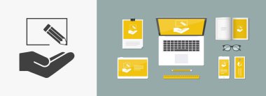 Proje Tasarım - düz simgesi