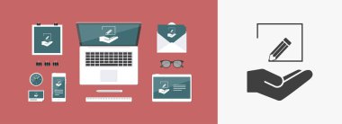 Proje Tasarım - düz simgesi