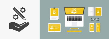 yaratıcı tasarım süreci simgesi