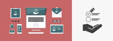 Mark seçeneği - Minimal vektör simgesi