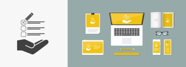 Mark seçeneği - Minimal vektör simgesi