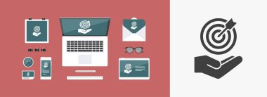 Strateji - Minimal vektör simge kazanma