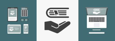 Kitap - Minimal vektör simgesi