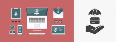 Ödeme - Minimal vektör simge güvenli