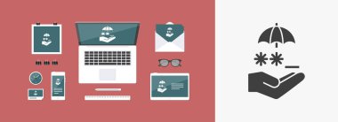 Korumalı şifre - Minimal vektör simgesi