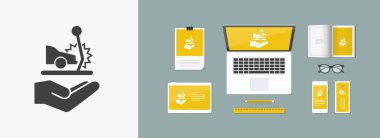 Araba kazasında simgesi