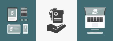 Sağlık Hizmetleri - vektör düz simgesi