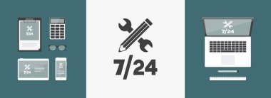 7/24 simgesi yardım hizmetleri