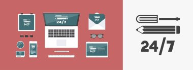 7/24 simgesi yardım hizmetleri