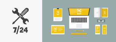 7/24 simgesi yardım hizmetleri