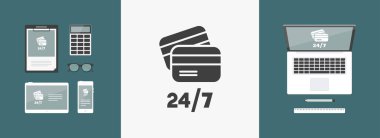 İstikrarlı bankacılık hizmetleri - vektör web simgesi