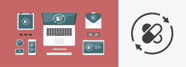 24/7 simgesi sürekli tıp hizmetleri