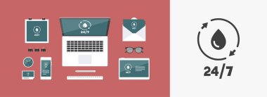 Sürekli su Hizmetleri simgesi