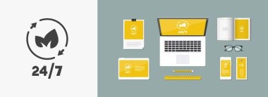 Sürekli Bahçe Hizmetleri - vektör web simgesi