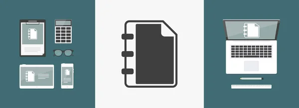 Livro - Vetor único ícone — Vetor de Stock