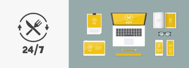 Online yemek Hizmetleri simgesi