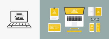 Kütüphane online simgesi