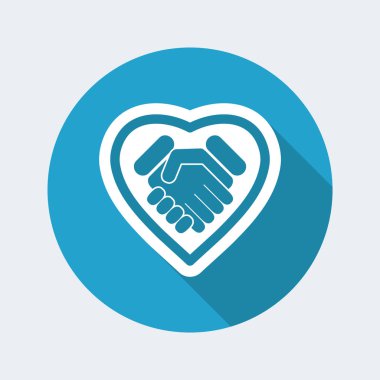 El sıkışma basit simgesi