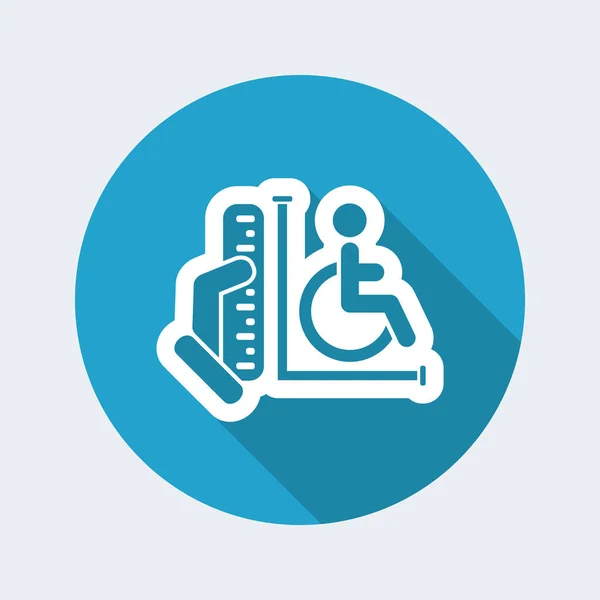 Obszarze dostęp dla osób niepełnosprawnych — Wektor stockowy