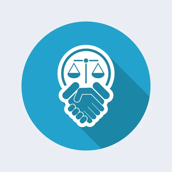 Legal agreement icon — Stock Vector