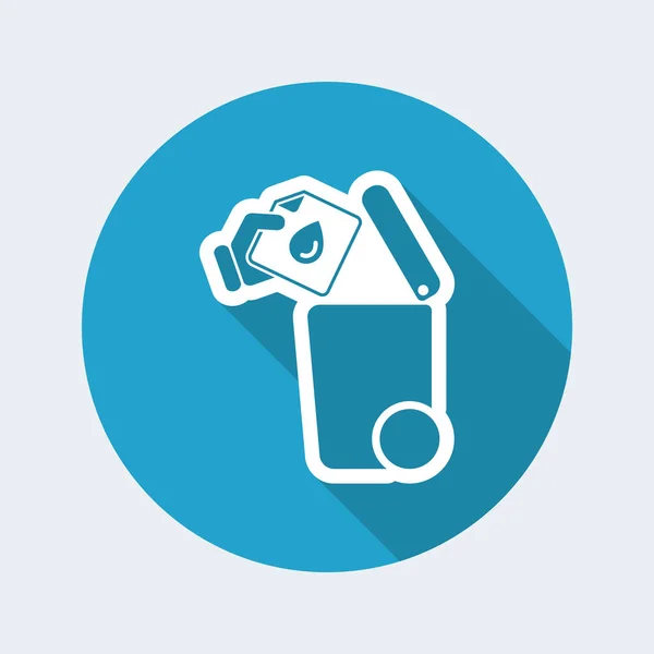 Separate waste collection icon — Stock Vector
