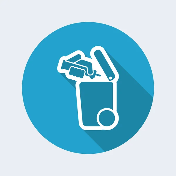 Separate waste collection icon — Stock Vector