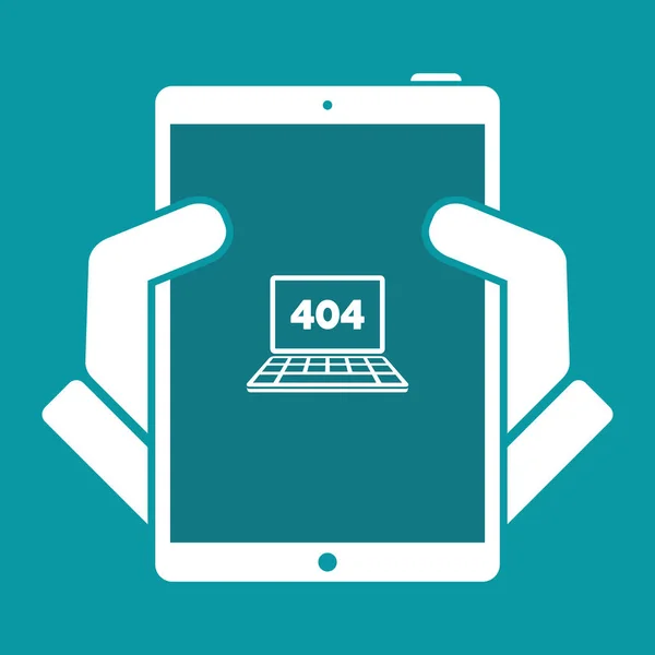 Errore 404 icona — Vettoriale Stock
