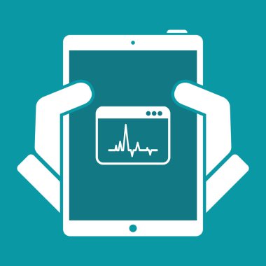 EKG bilgisayar ekran simgesini