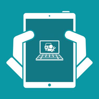 Yardım araba uygulama veya Web sitesi 