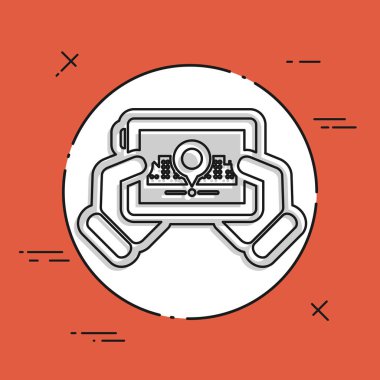 şehir haritası simgesini