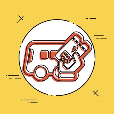 otobüs bileti simgesi