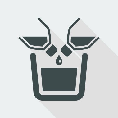 Tek pour sıvı simgesi