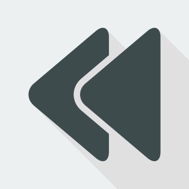 tek geri sarma simgesi