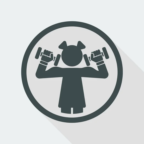 Gimnasio icono web — Vector de stock