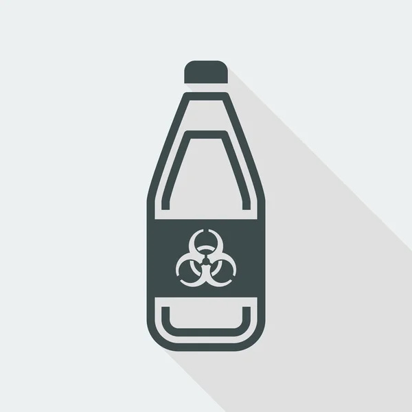 Biochemical bottle single icon — Stock Vector