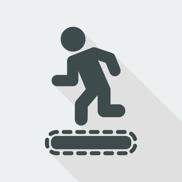 Treadmill or tapis roulant — Stockvector