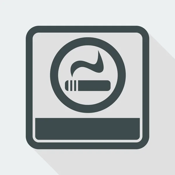 Smoke area icon — Stock Vector