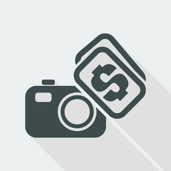 Einzelnes Foto-Symbol kaufen oder verkaufen — Stockvektor