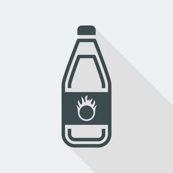 Icono de botella de peligro único — Archivo Imágenes Vectoriales