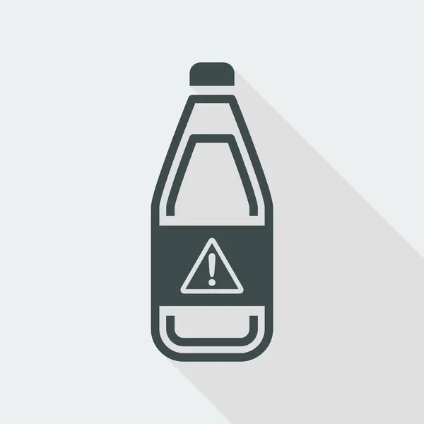 Enkele geïsoleerde gevaarlijke fles pictogram — Stockvector