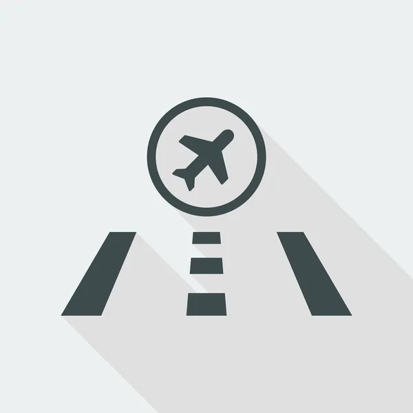 Tek airport simgesini — Stok Vektör