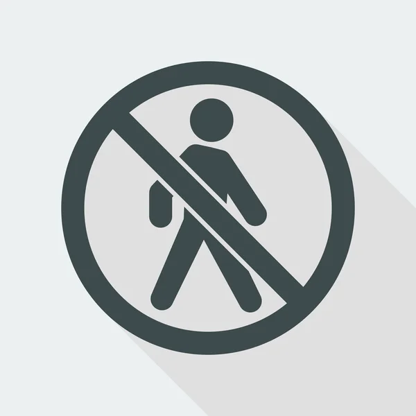 Accès interdit icône — Image vectorielle