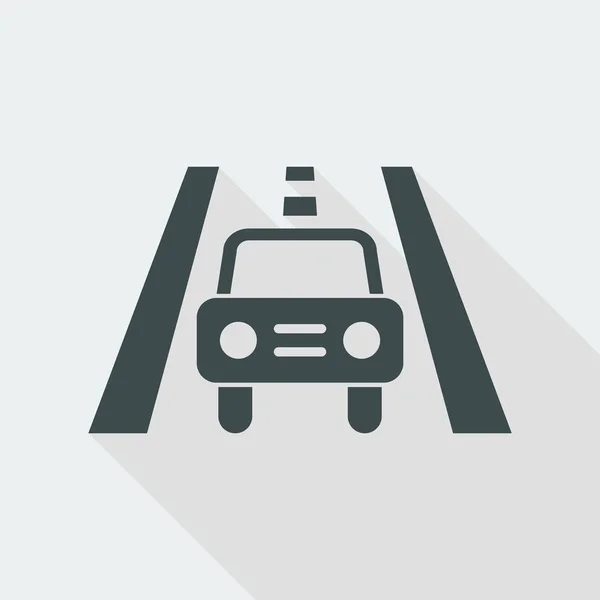 Icona dell'automobile stradale — Vettoriale Stock