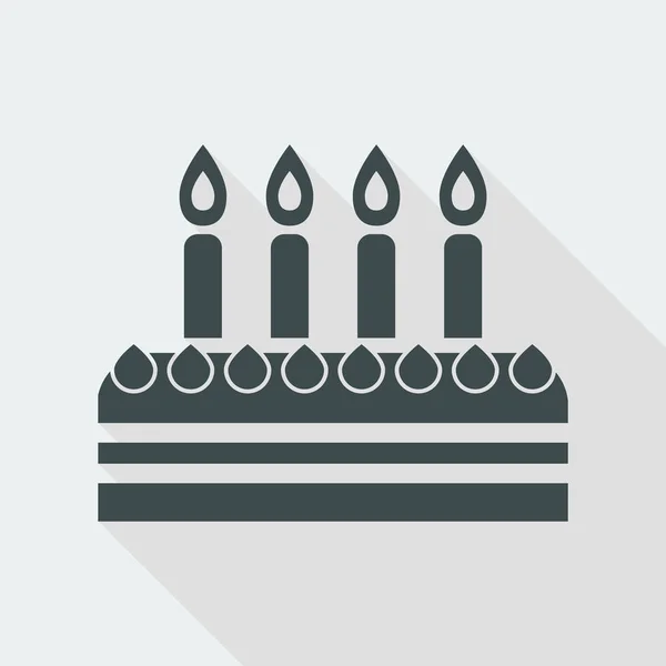 Birthday cake icon — Stock Vector