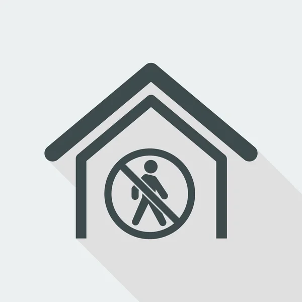 Icono de acceso prohibido — Vector de stock