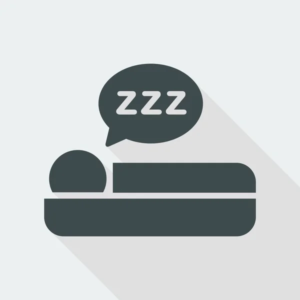 Sleep flat icon — Stock Vector