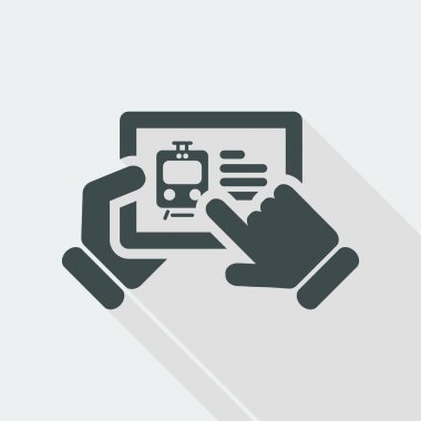 Seyahat Acentası Web sitesinde tablet simgesi