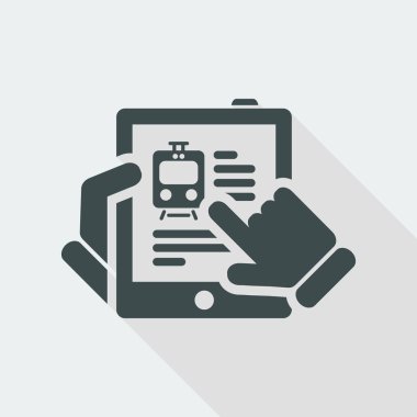 Tren Web sitesinde tablet simgesi